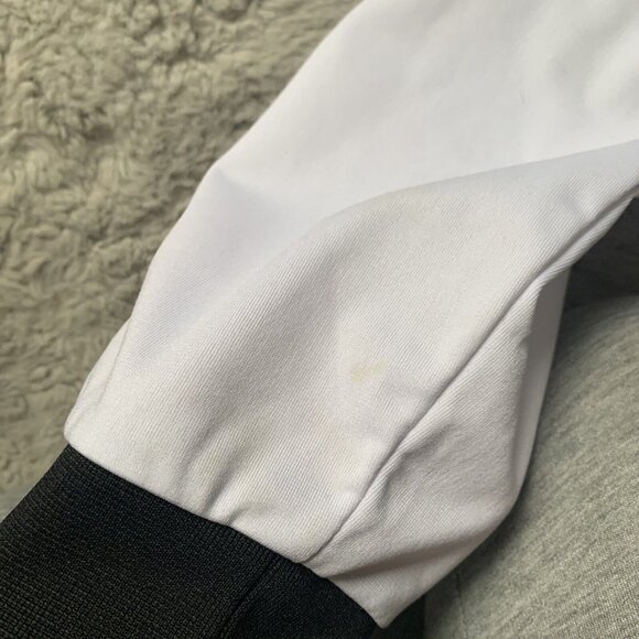 Disney Star Wars Imperial Logo Jacket Zipper Closure Size Large White & Black - Picture 12 of 12